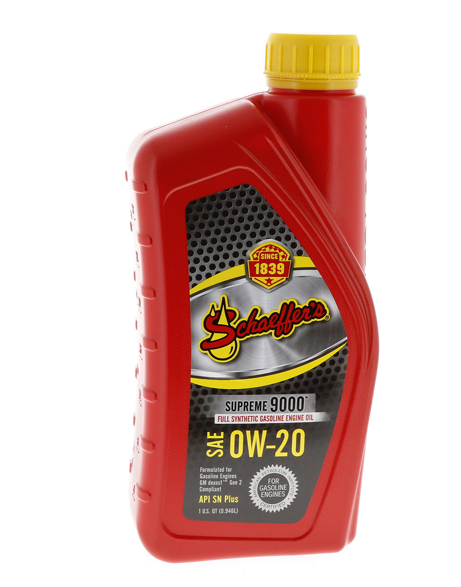 Schaeffer 9005 Supreme 9000 Synthetic Oil 0W-20 - Schaeffer Oil