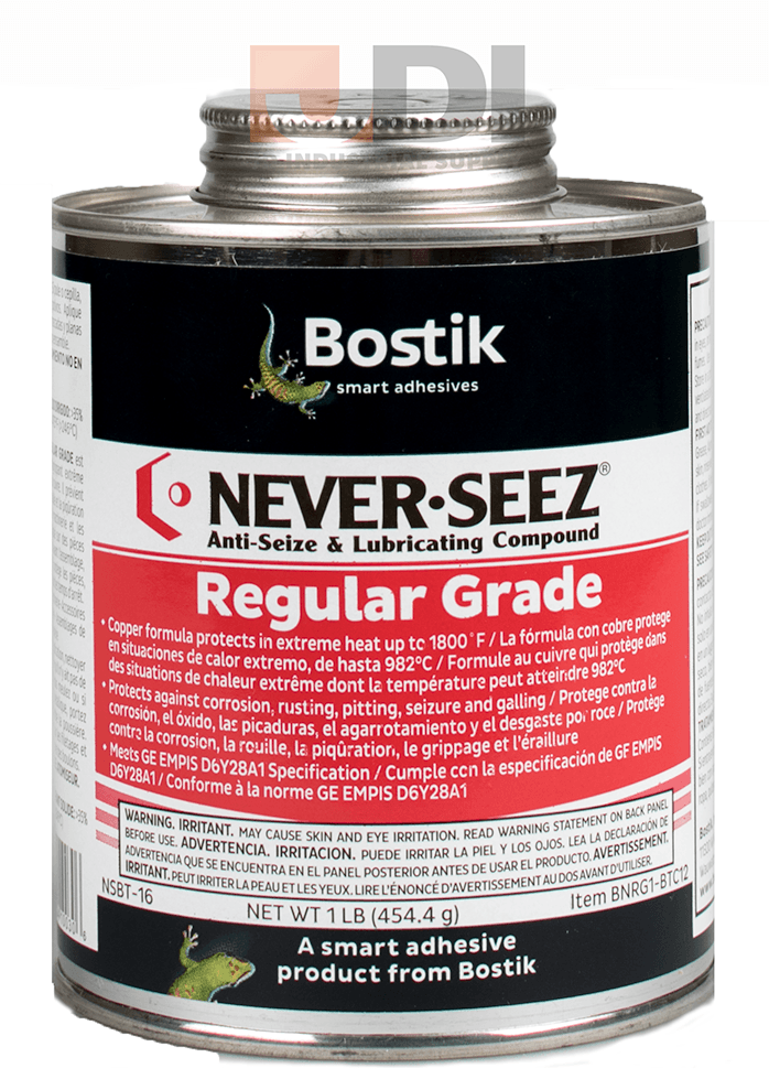 Bostik Never Seez NSBT-16  Regular Grade Copper Anti-Seize 16 oz. Brush Top Can