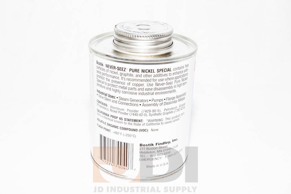 Bostik Never Seez NSBT-16N Pure Nickel Special  1 lb. Brush Top Can
