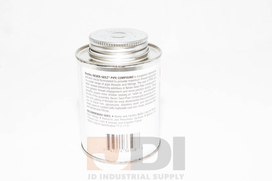 Bostik Never Seez NPBT-16 Pipe Compound With PTFE 1 lb. Brush Top Can