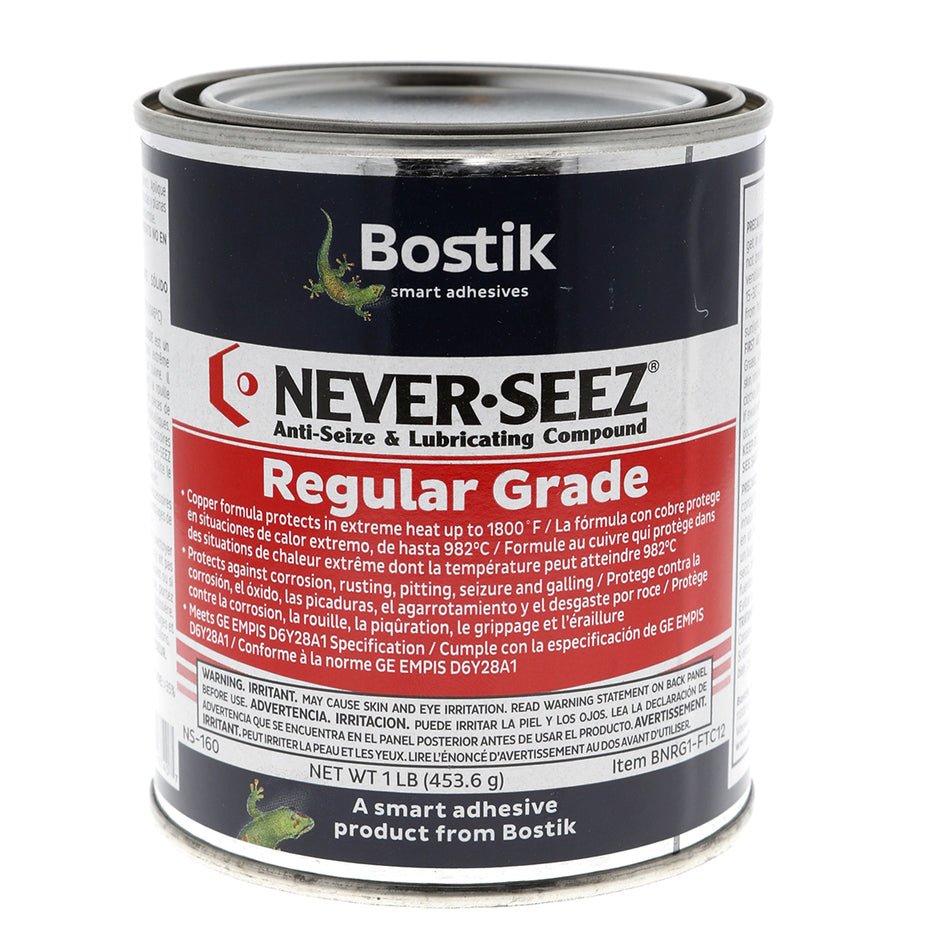 Bostik Never Seez NS-160  Regular Grade Copper Anti-Seize  1 lb. Flat Top Can