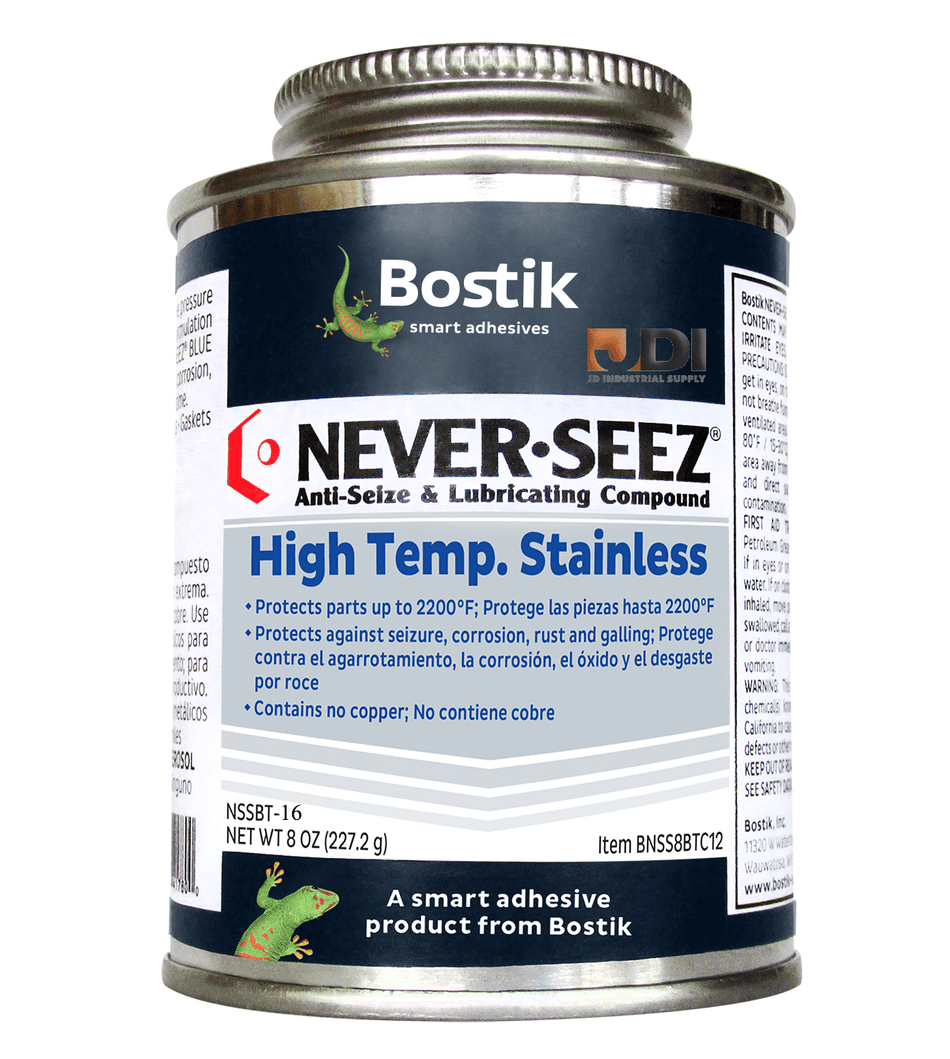 Bostik Never Seez NSSBT-16 High Temperature Stainless 16 oz. Brush Top Can