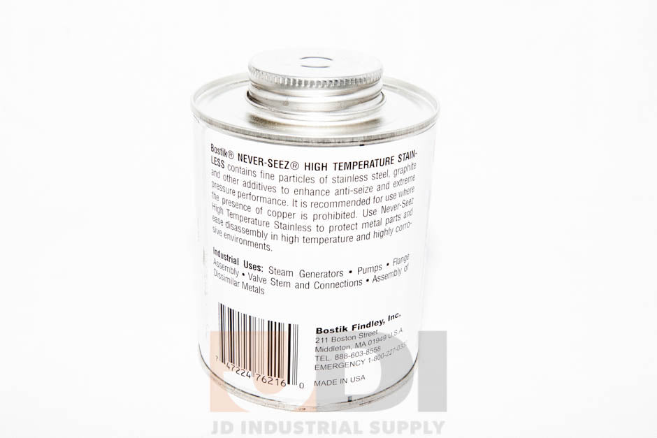 Bostik Never Seez NSSBT-16 High Temperature Stainless 16 oz. Brush Top Can