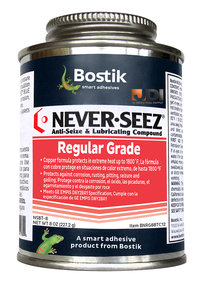 Bostik Never Seez NSBT-8  Regular Grade Anti-Seize  8 oz. Brush Top Can