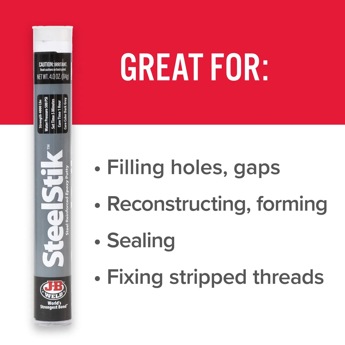 J-B Weld Steel Stik Epoxy Stick
