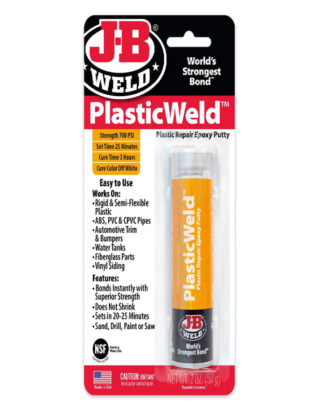 JB WELD PLASTIC WELD EPOXY STICK