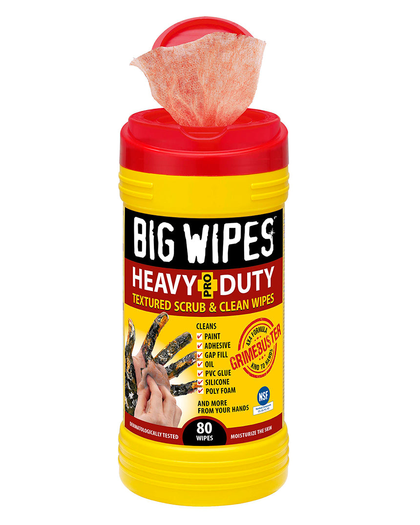 Big Wipes 4x4 Formula (80 Count) Heavy Duty & Textured (Case of 8)