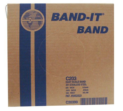 C203 Width 3/8" 201 Stainless Steel Strapping (100 Ft. Roll)