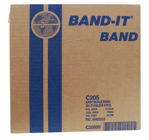 C205 Width 5/8" 201 Stainless Steel Strapping (100 Ft. Roll)