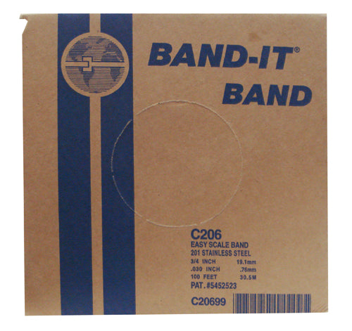Band It C20699: 3/4" Width 201 Stainless Steel Strapping (100 Ft. Roll)