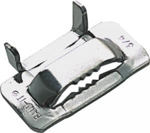 Band It C25599 - 5/8" Width 201 Stainless Steel Buckles Ear-Lokt Variety (Box of 100)