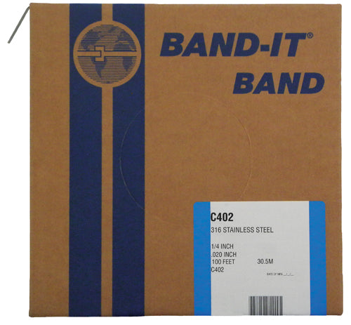 C40299 Width 1/4" 201 Stainless Steel Strapping (100 Ft. Roll)