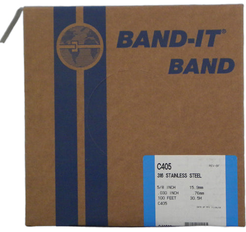 C40599 Width 5/8" 201 Stainless Steel Strapping (100 Ft. Roll)