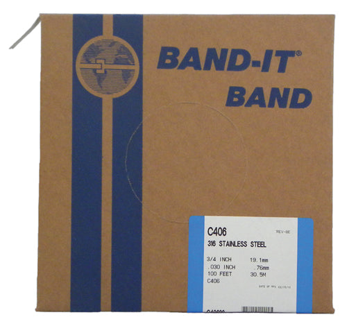 C40699 Width 3/4" 201 Stainless Steel Strapping (100 Ft. Roll)
