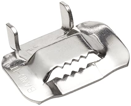 Band It C45699 - 3/4" Width  316 Stainless Steel Buckles Ear-Lockt Variety (Box of 100)