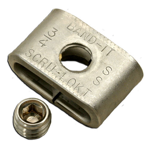 Band It C72599 - 5/8" 201 Stainless Steel Buckles Scru-Lokt Variety (Box of 25)