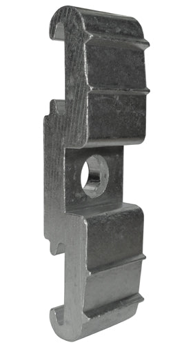 D51289 Mounting Plate, Aluminum, 1-1/2" x 5-1/4" with a 2" long 5/8" plated bolt. Box of 25
