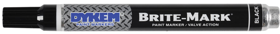 Dykem Brite-Mark Medium Tip Black Permanent Paint Markers (Box of 12)
