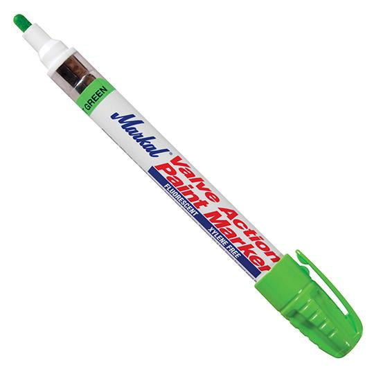 Markal Fluorescent Paint Markers Valve Action Liquid Paint Pens (Xylene Free - Sold Individually)