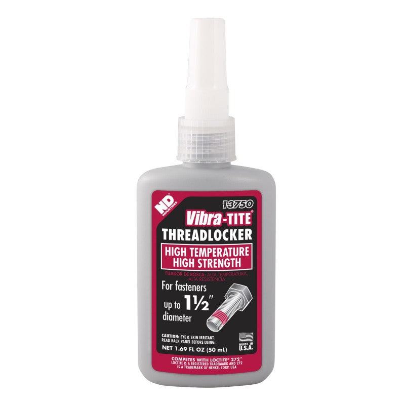 Vibra Tite Threadlocker - 50 ML High Temperature / High Strength (For fasteners up to 1 1/2")