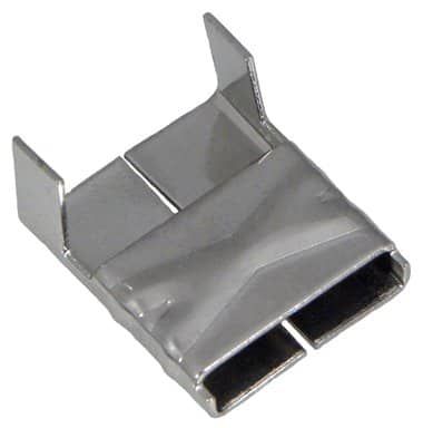 Band It L15599 - 5/8" 201 Stainless Steel Clips (Box of 100)
