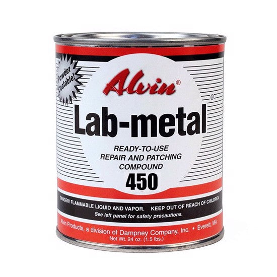Alvin Lab Metal Repair Putty 450  No Heat Curing Required (24 oz.)