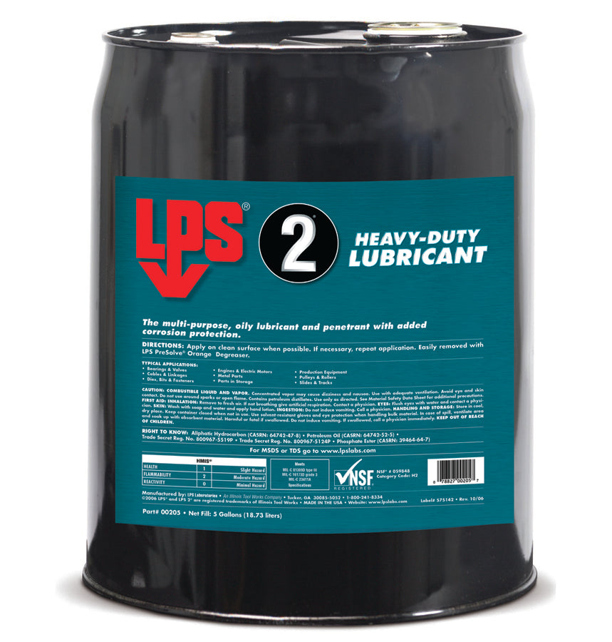 LPS 2 Heavy Duty Lubricant 5 Gallons