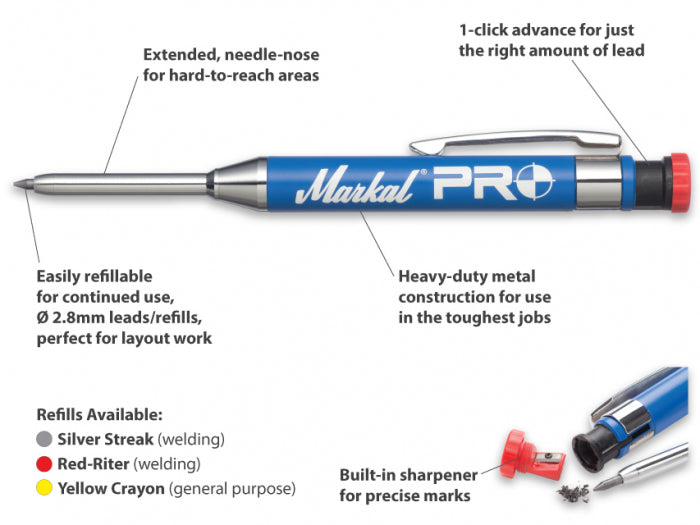 Markal Pro Line Welders Pencil & Holder