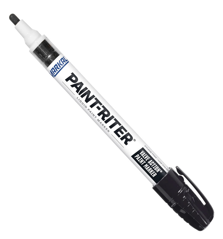 Markal Paint-Riter Valve Action Marker Black Box of 12