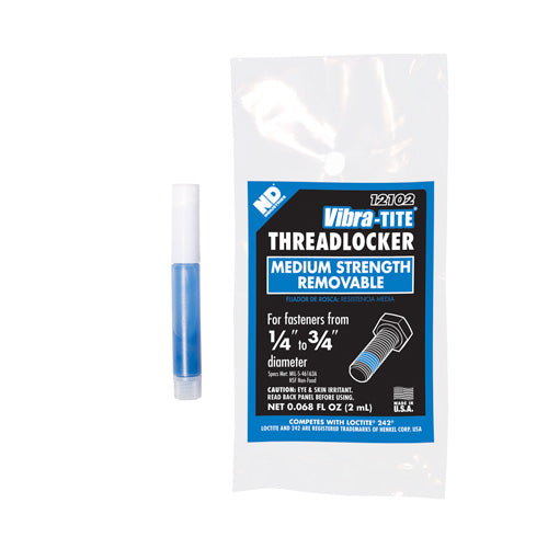 Medium Strength Threadlocker 2 ml Bullet Tubes