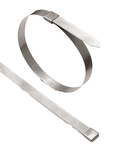 O325S9  BAND-FAST??? Open End with Center Punch Clip,  200/300SS 3/8" x 0.020 x 24" Box of 100