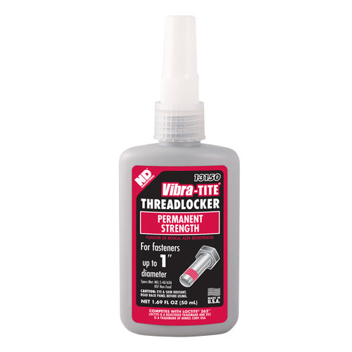 Vibra Tite 131 - 50 ML Permanent Strength Threadlocker (For Fasteners up to 1" in Diameter)