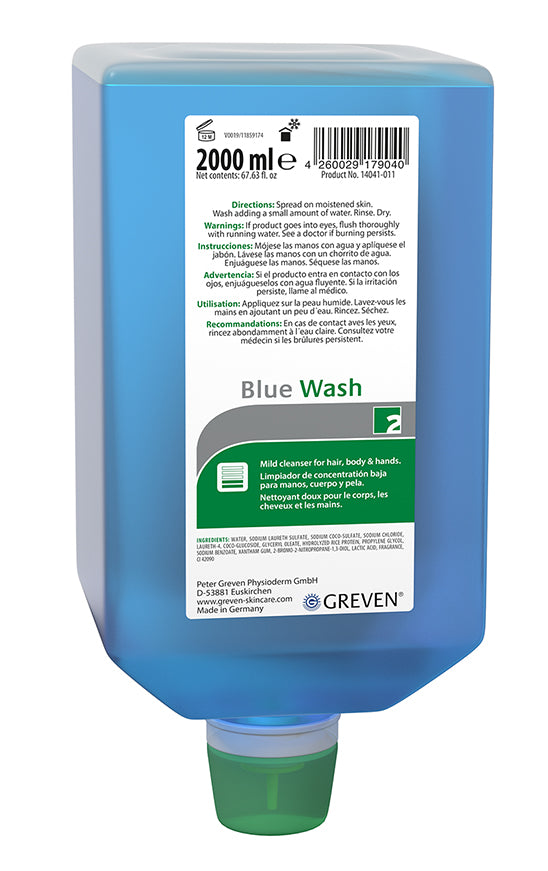 Greven Blue Wash Light Duty Hand Cleaner (2000 ml Softbottle)