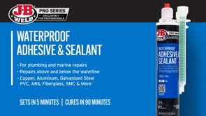 J-B Weld Pro-Series Waterproof Adhesive Sealant - 280 ml.