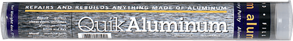 QuikAluminum Epoxy Putty Stick  For Aluminum Repair & Rebuilding Polymeric Systems Inc. (7" Tube)