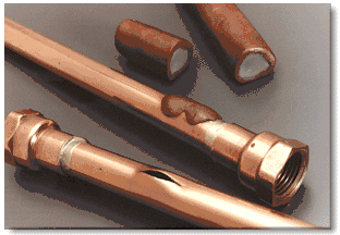 QuikCopper Epoxy Putty Stick For Copper, Brass, & Bronze Repairs Polymeric Systems Inc. (7" Tube)