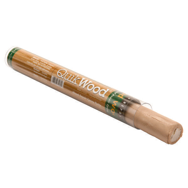 QuikWood Epoxy Putty Stick  For Wood Repair And Rebuilding Polymeric Systems Inc. (7" Tube)