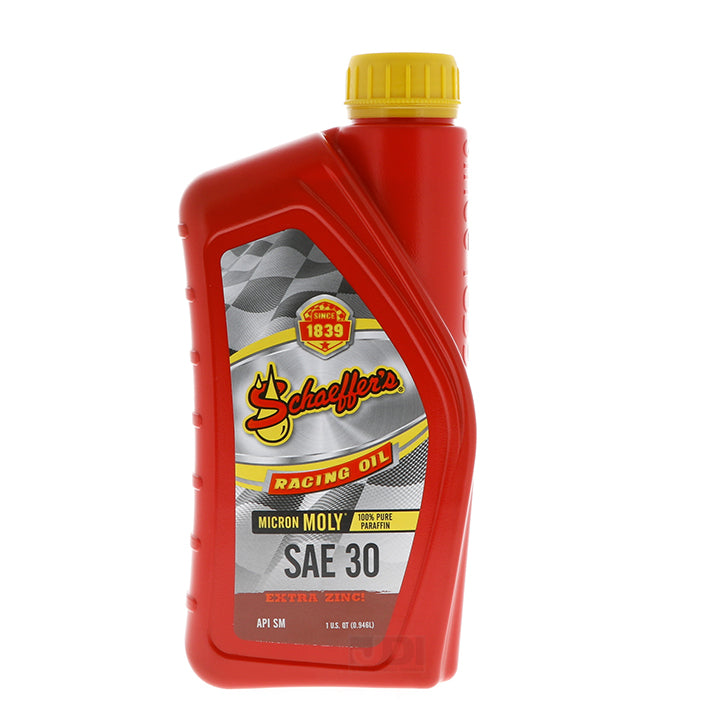 Schaeffer 110 Micron Moly SAE 30 Racing Oil (1 Qt)