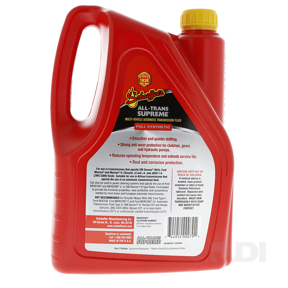 Schaeffer 204 All-Trans Supreme Automatic Transmission Fluid  (1 Gallon)