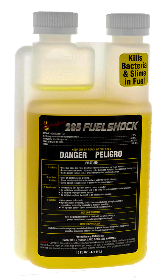 Schaeffer 285 Fuel Shock Broad Spectrum Biocide (16 oz.)