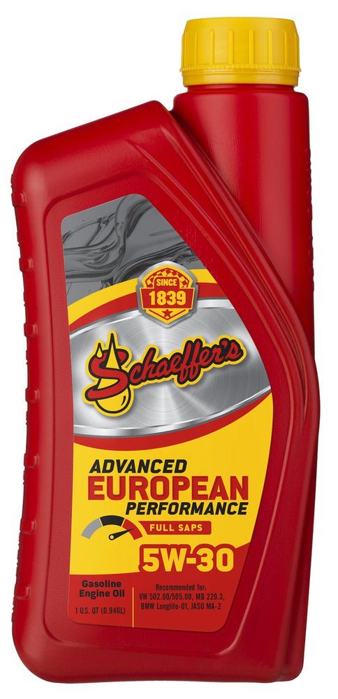 Schaeffer European Engine Oil  Full Synthetic 5W-30 (1 Qt.)
