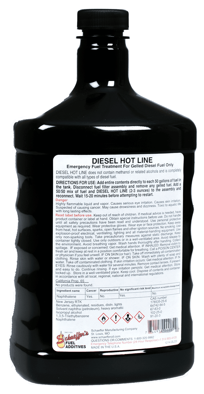 Schaeffer Diesel Hotline #284 (1 Quart)