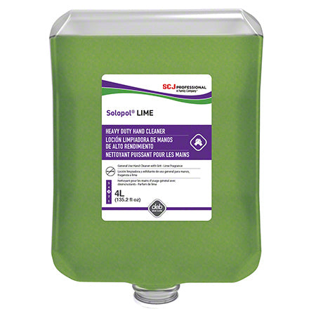 Solopol Lime Medium Heavy-Duty Hand Cleaner (4 Liter Bottle)