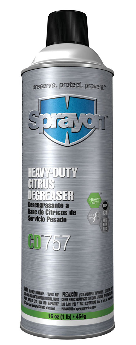 Sprayon CD 757 (16 Oz Aerosol) Heavy-Duty Citrus Degreaser